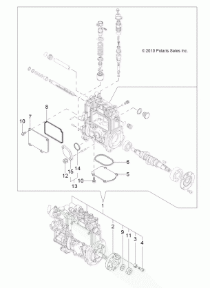 ENGINE FUEL INJECTION PUMP - R14WH9EMD (49RGRFUELINJECT11DCREW)