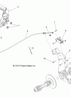 BRAKES PARK BRAKE ASM. - R14WH9EMD (49RGRBRAKEPARK11DCREW)