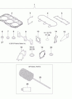 ENGINE GASKET SET - R14WH9EMD (49RGRGASKET11DCREW)