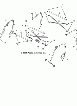 CHASSIS CAB FRAME - R14WH9EMD (49RGRFRAME14HIP)