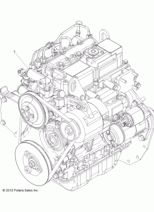 ENGINE LONG BLOCK - R14WH9EMD (49RGRLB1204209)