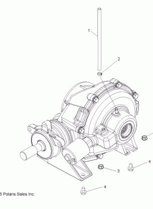 DRIVE TRAIN REAR GEARCASE MOUNTING - R14WH9EMD (49RGRGEARCASEMTGRR08500EFI)