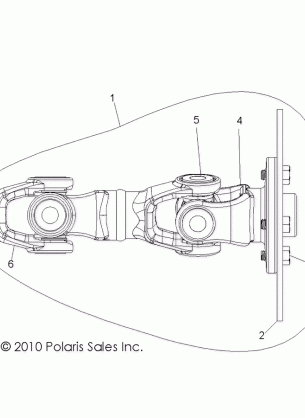 DRIVE TRAIN REAR PROP SHAFT - R14WH9EMD (49RGRSHAFTPROPRR11900D)