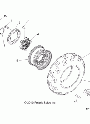 WHEELS FRONT - R14WH9EMD (49RGRWHEELFRT11900D)