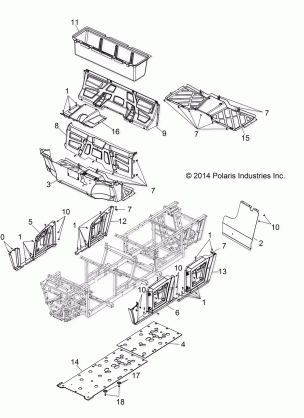 BODY FLOOR and FENDERS - R14WH9EMD (49RGRMOLDINGS12DCREW)