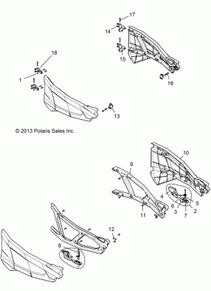 BODY DOORS FRONT - Z146T1EAM / EAW (49RGRDOOR14RZR1000)