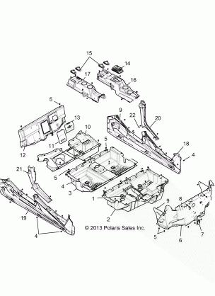 BODY FLOOR and ROCKER PANELS - Z146T1EAM / EAW (49RGRFLOOR1410004)