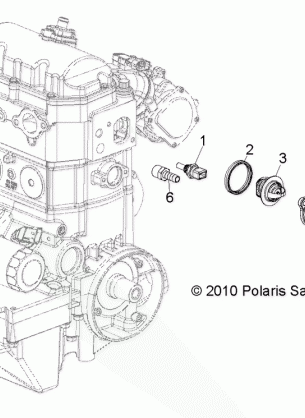 ENGINE THERMOSTAT - R14HR76AA / AJ (49RGRTHERMO118004X4)