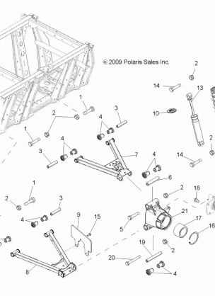 SUSPENSION A-ARMS MID DRIVE and REAR DRIVE - R14HR76AA / AJ (49RGRAARM106X6)