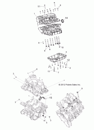 ENGINE CRANKCASE - Z14JT87AD / 9EAO / 9EAOL / 9EAL (49RGRCRANKCASE13RZRXP4I)