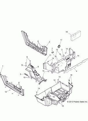 BODY FLOOR and ROCKER PANELS - Z14JT87AD / 9EAO / 9EAOL / 9EAL (49RGRFLOOR14RZR900)