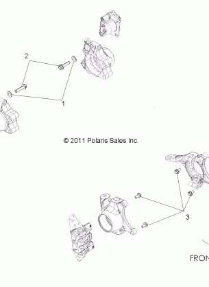 BRAKES CALIPER MOUNTING - Z14JT9EFX (49ATVCALIPERMTG12RZRXP900)