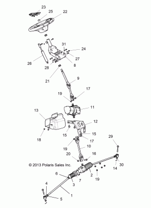 STEERING STEERING ASM. - Z14ST1EAM / EAW / EAK / EAN / EFW (49RGRSTEERING14RZR1000)