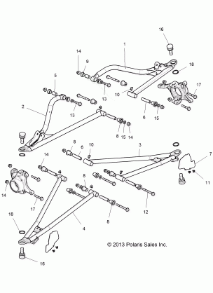 SUSPENSION FRONT CONTROL ARMS - Z14ST1EAM / EAW / EAK / EAN / EFW (49RGRSUSPFRT14RZR1000)