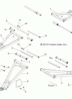 SUSPENSION FRONT CONTROL ARMS - Z14VE76AD / 7EAL / 7EAW / EAJ / EAU (49RGRSUSPFRT11RZRS)