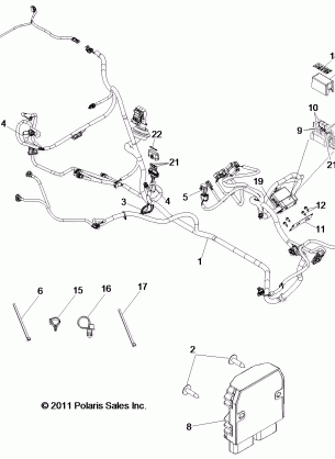 ELECTRICAL WIRE HARNESS - Z14VH76AC / AD (49RGRHARNESS12RZR)