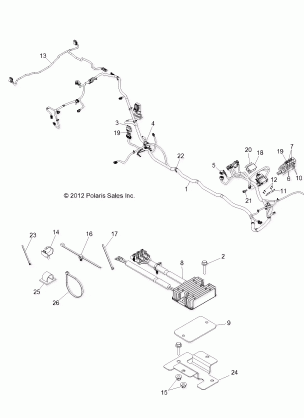 ELECTRICAL WIRE HARNESS - Z14XT9EAO (49RGRHARNESS13RZRXP4)