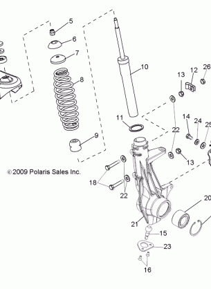 SUSPENSION FRONT STRUT - R14RC08GD / GJ / FJ (49RGRSUSPFRT10450)