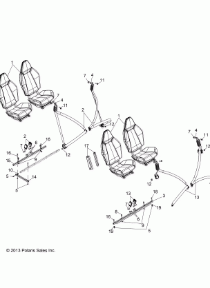 BODY SEAT MOUNTING and BELTS - Z14XT9EFX (49RGRSEATMTG14ZXP4I)