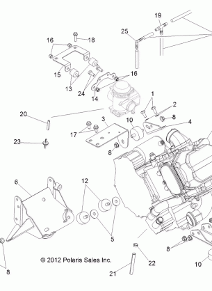 ENGINE MOUNTING - R14RH45AA (49RGRENGINEMTG13400)