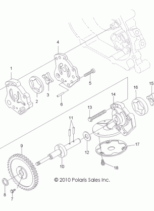 ENGINE OIL PUMP - R14RH45AA (49RGROILPUMP10400)