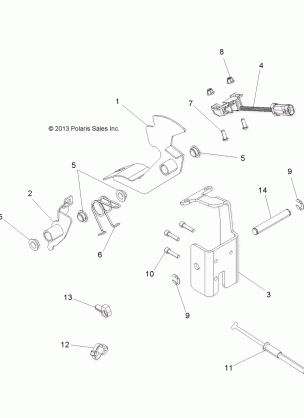 ENGINE THROTTLE PEDAL - R14RH57AA / AC / AR / 6EAZ (49RGRTHROTTLEPEDAL14570)