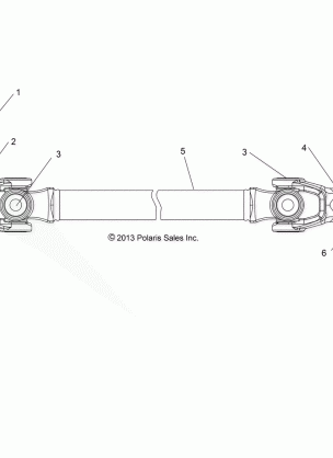 DRIVE TRAIN FRONT PROP SHAFT - R14RH57FX (49RGRSHAFTPROP14570I)