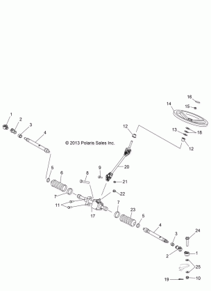 STEERING STEERING ASM. - R14RH57FX (49RGRSTEERING14570I)