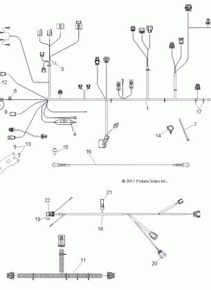 ELECTRICAL WIRE HARNESSES - R14TH76AA / AC / EAS / AAC / ACC / EASC (49RGRHARNESS12800XP)