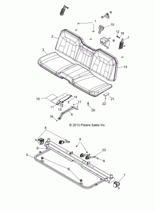 BODY SEAT and BASE - R14TH76AA / AC / EAS / AAC / ACC / EASC (49RGRSEAT14800)