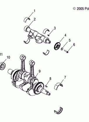 ENGINE CRANKSHAFT - R14TH76AA / AC / EAS / AAC / ACC / EASC (4999202259920225D11)