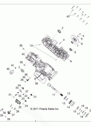 DRIVE TRAIN MAIN GEARCASE - R14TH76AA / AC / EAS / AAC / ACC / EASC (49RGRGEARCASE1332961)