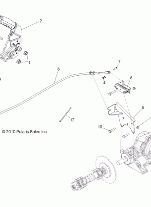 BRAKES PARK BRAKE ASM. - R14TH90DG (49RGRBRAKEPARK11900D)