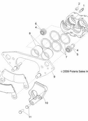 BRAKES FRONT CALIPER - R13HR76AG / AR (49RGRCALIPER106X6)