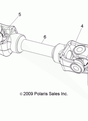 DRIVE TRAIN REAR PROP SHAFT - R13HR76AG / AR (49RGRSHAFTPROPRR106X6)