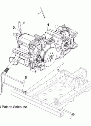 DRIVE TRAIN MAIN GEARCASE MOUNTING - R13WH76AG / AR / EAH / EAI (49RGRGEARCASEMTG108004X4)