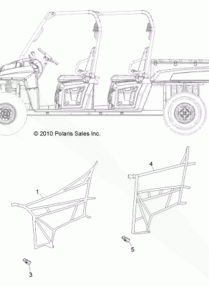 BODY SIDE NETS - R13WH90DG (49RGRNETS11800CREW)