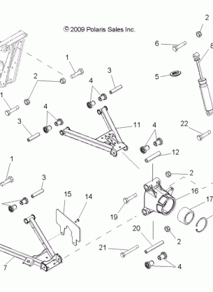 SUSPENSION REAR - R13WH90DG (49RGRSUSPRR10800CREW)