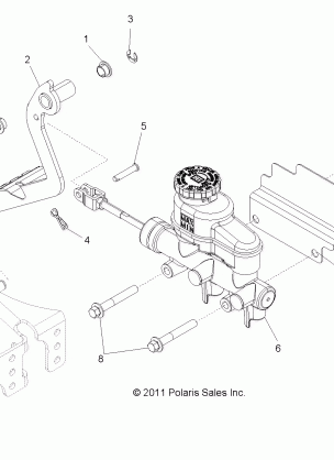 BRAKES PEDAL and MASTER CYLINDER - R13JT87AD / AL / 9EAK / EAL / EAO / EAT / EAW / EAP (49RGRBRAKEFOOT12RZRXP900)