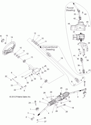 STEERING STEERING ASM. - R13JT87AD / AL / 9EAK / EAL / EAO / EAT / EAW / EAP (49RGRSTEERING13RZRXP900)