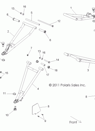 SUSPENSION FRONT CONTROL ARMS - R13JT87AD / AL / 9EAK / EAL / EAO / EAT / EAW / EAP (49RGRSUSPFRT12RZRXP900)