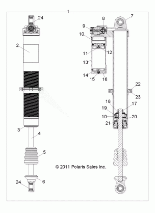 SUSPENSION FRONT SHOCK - R13JT87AD / AL / 9EAL / EAO / EAT / EAW / EAP (49RGRSHOCKFRT7043795)