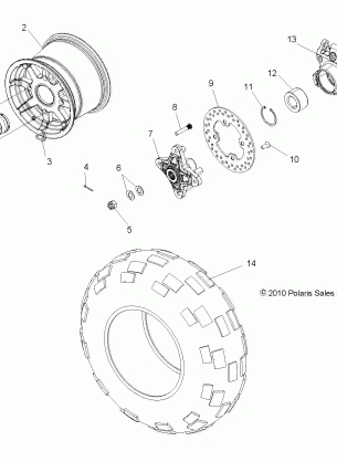 WHEELS REAR - R13JT87AD / AL / 9EAK / EAL / EAO / EAT / EAW / EAP (49RGRWHEELRR11RZR875)