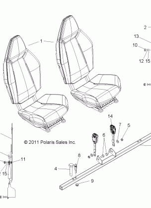 BODY SEAT MOUNTING and BELTS - R13JT9EFX (49RGRSEATMTG12RZRXPI)