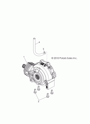 DRIVE TRAIN FRONT GEARCASE - R13JT9EFX (49RGRGEARCASEMTG11RZR875)