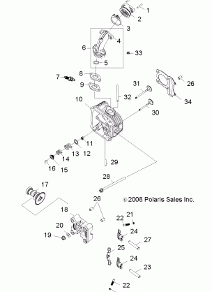 ENGINE CYLINDER HEAD - R13VA17AA / AB (49RGRCYLINDER09RZR170)