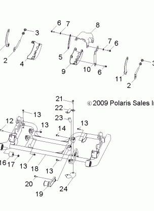 CHASSIS SWING ARM - R13VA17AA / AB (49RGRSWINGARM10RZR170)