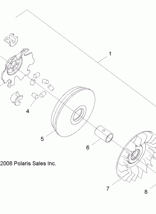 DRIVE TRAIN CLUTCH PRIMARY - R13VA17AA / AB (49RGRCLUTCHDRV09RZR170)