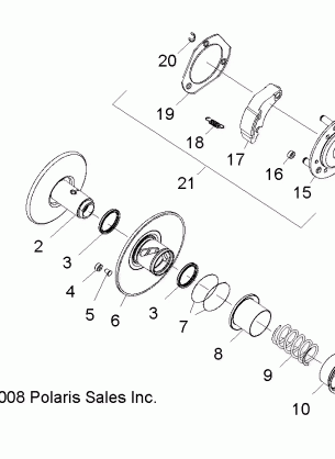 DRIVE TRAIN CLUTCH SECONDARY - R13VA17AA / AB (49RGRCLUTCHDVN09RZR170)