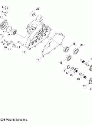 DRIVE TRAIN DRIVE SHAFT - R13VA17AA / AB (49RGRSHAFTDRV09RZR170)